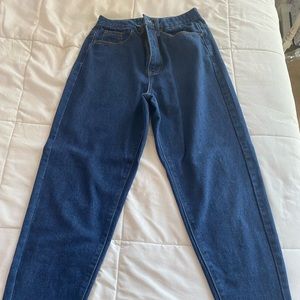 Dark Blue Mom Jeans